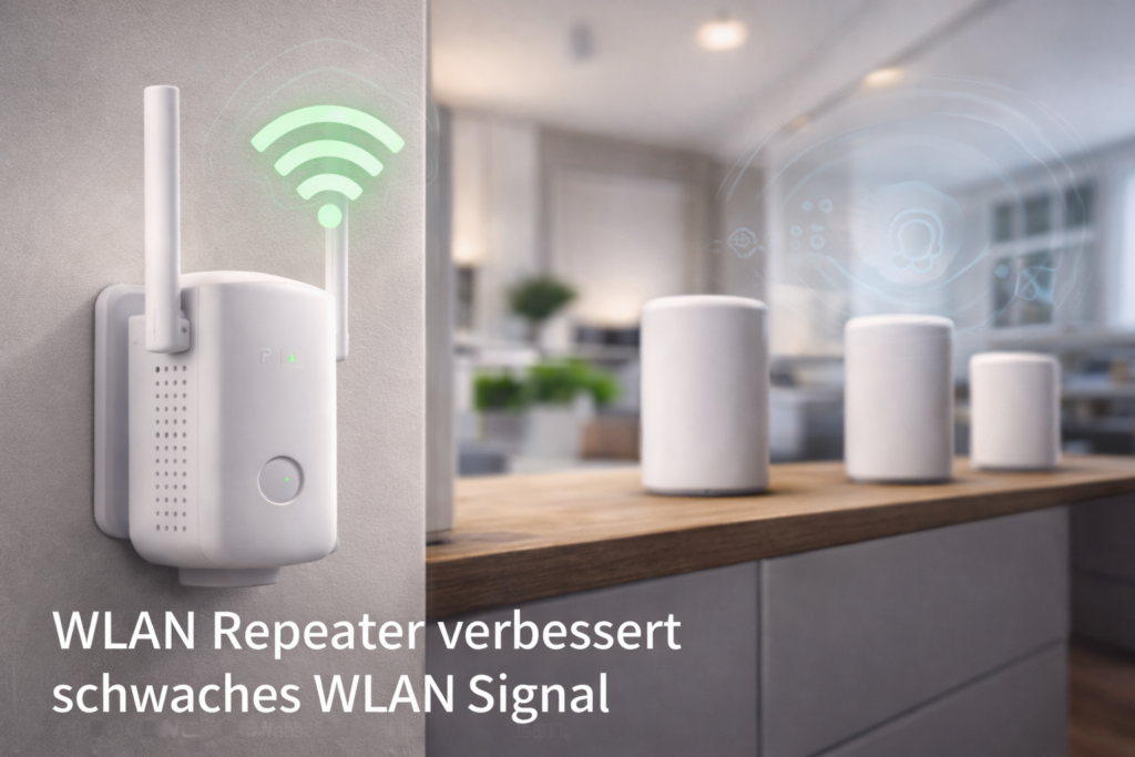 WLAN Repeater verbessert schwaches WLAN Signal