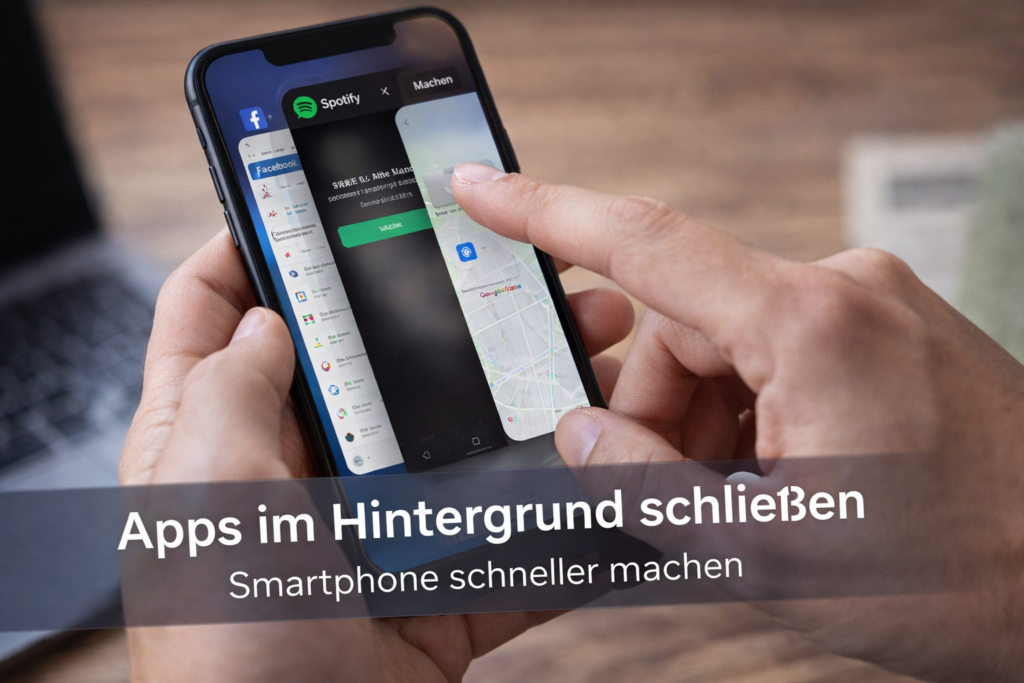 Apps im Hintergrund schließen Smartphone schneller machen