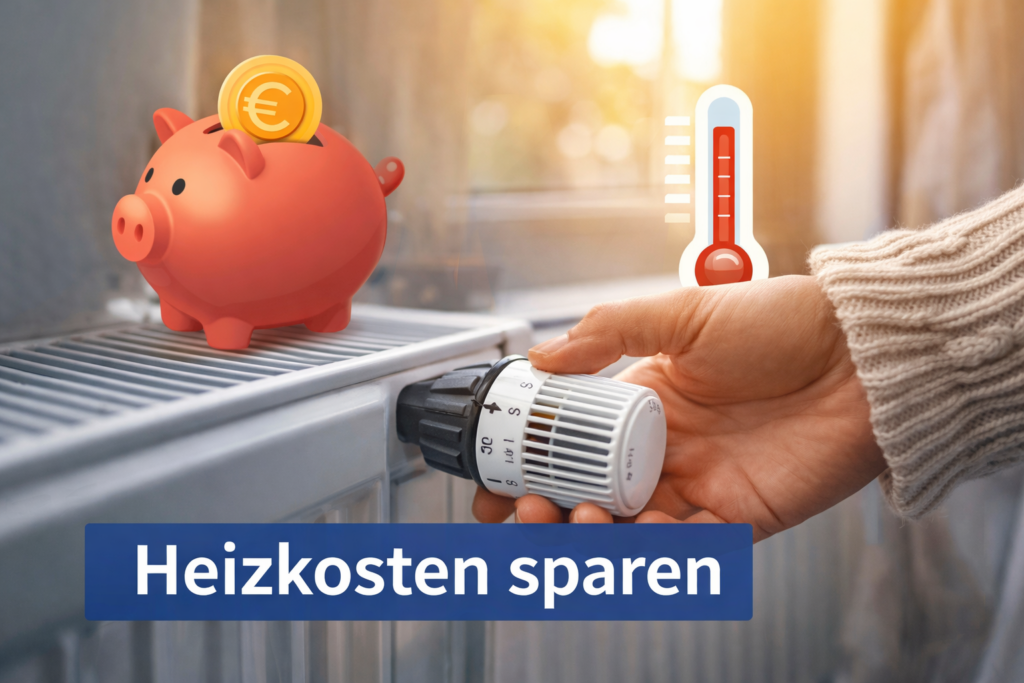 Heizkosten sparen durch richtiges Einstellen der Heizung am Thermostat