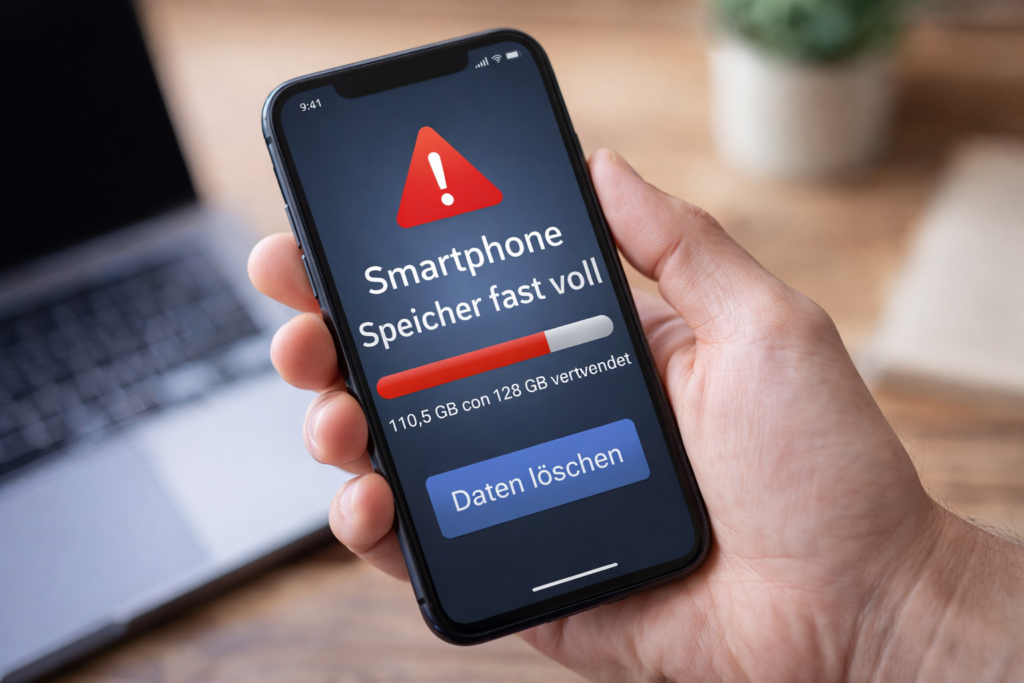 Smartphone Speicher voll Daten löschen