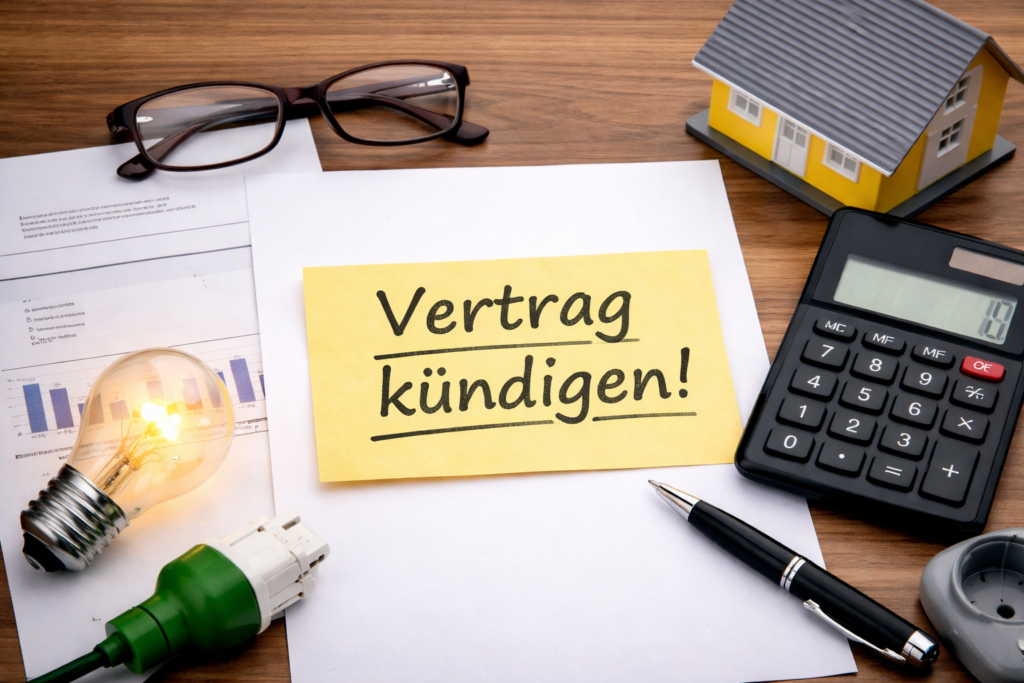 Stromanbieter kündigen Symbolbild für Kündigung eines Stromanbieters und Anbieterwechsel.