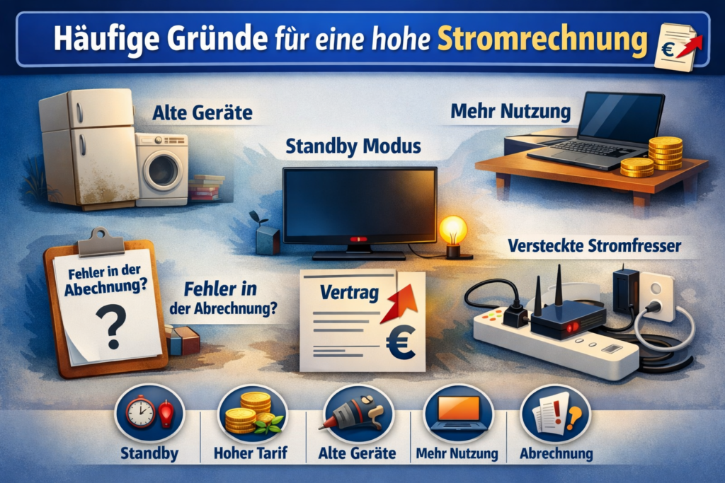 Warum ist meine Stromrechnung so hoch? Wenn du grundsätzlich lernen willst, wie du deine Ausgaben besser in den Griff bekommst, findest du hier bereits hilfreiche Tipps: